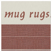 mittelalterliche Fisch-Mug-Rugs Stoff (Nahaufnahme)