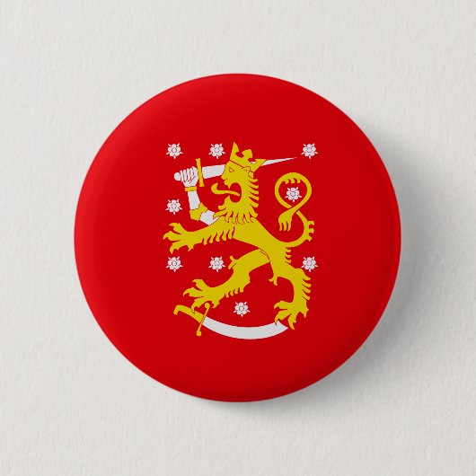 Mittelalterliche Flagge Finnlands Button (Vorderseite)