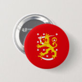 Mittelalterliche Flagge Finnlands Button (Vorne & Hinten)