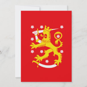 Mittelalterliche Flagge Finnlands Einladung