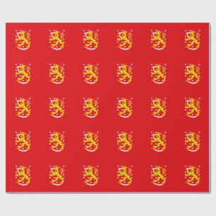 Mittelalterliche Flagge Finnlands Geschenkpapier
