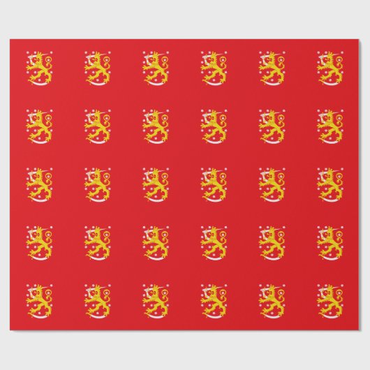 Mittelalterliche Flagge Finnlands Geschenkpapier (Flach)