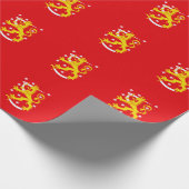 Mittelalterliche Flagge Finnlands Geschenkpapier (Ecke)