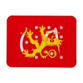 Mittelalterliche Flagge Finnlands Magnet (Horizontal)