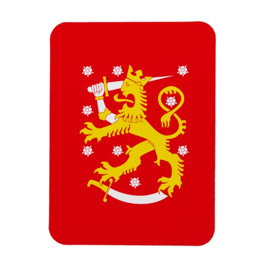 Mittelalterliche Flagge Finnlands Magnet (Vertikal)