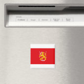 Mittelalterliche Flagge Finnlands Magnet (In Situ (Geschirrspüler))