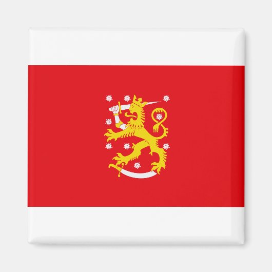 Mittelalterliche Flagge Finnlands Magnet (Vorne)