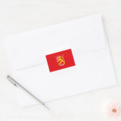 Mittelalterliche Flagge Finnlands Quadratischer Aufkleber (Umschlag)