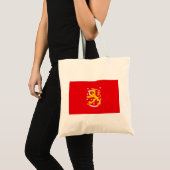 Mittelalterliche Flagge Finnlands Tragetasche (Vorderseite (Produkt))