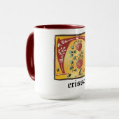 mittelalterliche florale Illumination Letter N Mon Tasse (Vorderseite Links)