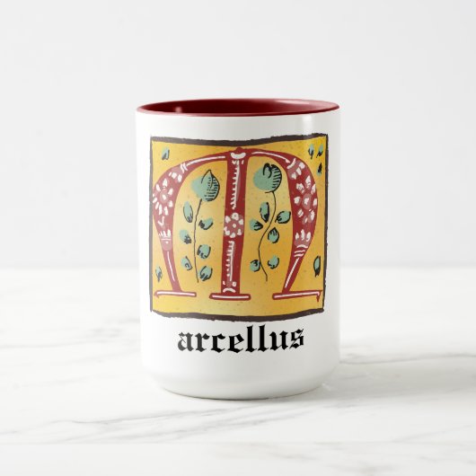 mittelalterliche florale Tasse (Zentrum)