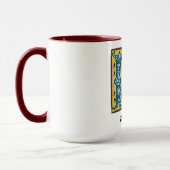 mittelalterliche florale Tasse Letter P Monogramm (Links)