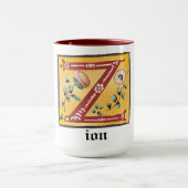 mittelalterliche florale Tasse Letter Z Monogramm (Zentrum)