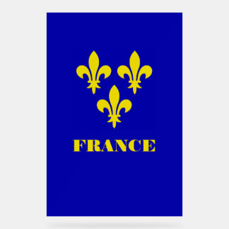 Mittelalterliche französische königliche Standarte Acrylschild