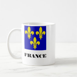 Mittelalterliche französische königliche Standarte Kaffeetasse