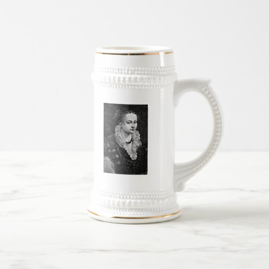 Mittelalterliche Frau Bierglas (Rechts)