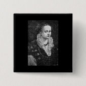 Mittelalterliche Frau Button (Vorderseite)