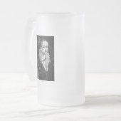 Mittelalterliche Frau Mattglas Bierglas (Vorderseite Links)