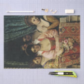 Mittelalterliche Frauen auf einem Balkon Seidenpapier (Handwerk)