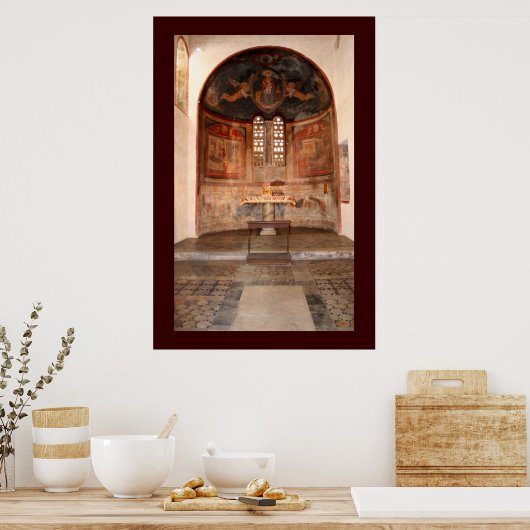 Mittelalterliche Fresken Poster (Küche)