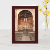 Mittelalterliche Freskos Karte (Gelbe Blume)