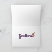 Mittelalterliche Geburtstagskarte mit Leopard & Ha Karte (Innenseite)