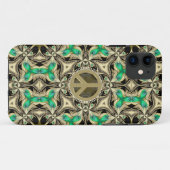 Mittelalterliche Geometrie Steampunk Peace iPhone Case-Mate iPhone Hülle (Rückseite (Horizontal))