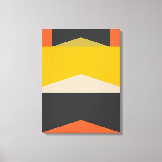 Mittelalterliche geometrische Formen der modernen  Leinwanddruck (Vorderseite)