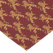 Mittelalterliche Goldlöwe-Rot-Lilie Kurzer Tischläufer (Ecke)