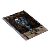 Mittelalterliche Gotik Lila Notizblock (Rechte Seite)