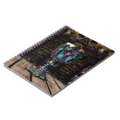 Mittelalterliche Gotik Lila Notizblock (Linke Seite)