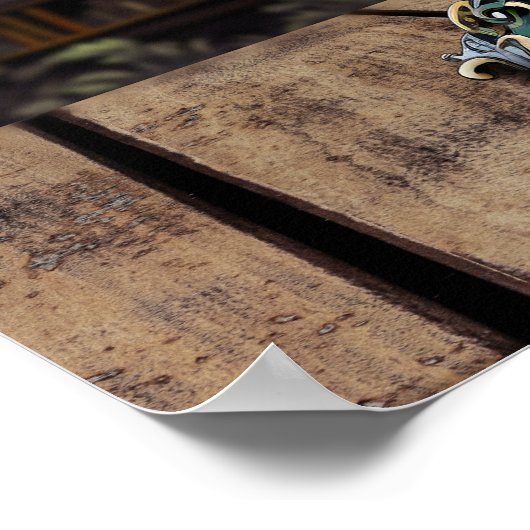 Mittelalterliche Gotik Lila Poster (Ecke)