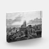 mittelalterliche Grayscale Stadt Fotoblock (Links)
