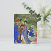 Mittelalterliche Grüße Postkarte (Stehend Vorderseite)