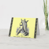 Mittelalterliche Grußkarte Karte (Rückseite)