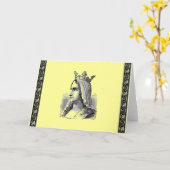 Mittelalterliche Grußkarte Karte (Gelbe Blume)