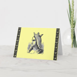 Mittelalterliche Grußkarte Karte