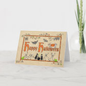 Mittelalterliche Halloween-Karte Karte (Vorderseite)