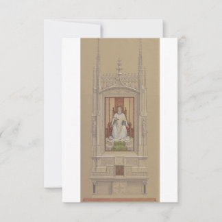 Mittelalterliche Heilige Bartholomäus-Heiligenkart Dankeskarte