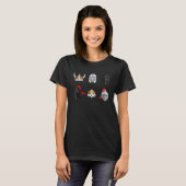 Mittelalterliche Helme Ritterrüstungen der Mitte T-Shirt (Vorne ganz)