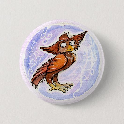 mittelalterliche Hibou Button (Vorderseite)