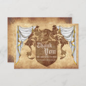 Mittelalterliche Hochzeit dank Karte (Vorne/Hinten)