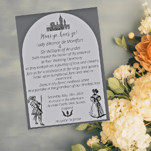 Mittelalterliche Hochzeit der Renaissance Einladung