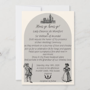 Mittelalterliche Hochzeit der Renaissance Einladung