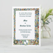 Mittelalterliche Hochzeit des 14. Jahrhunderts Einladung (Stehend Vorderseite)