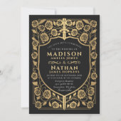 Mittelalterliche Hochzeit des Schwarzen Schwertsch Einladung (Vorderseite)