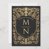 Mittelalterliche Hochzeit des Schwarzen Schwertsch Einladung (Rückseite)