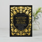 Mittelalterliche Hochzeit des Schwarzen Schwertsch Folieneinladung (Stehend vorne)