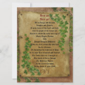 Mittelalterliche Hochzeit Einladung Großformat (Vorderseite)