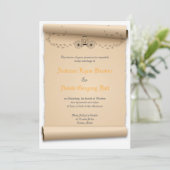 Mittelalterliche Hochzeit Einladungen Pumpkin-Befö (Stehend Vorderseite)